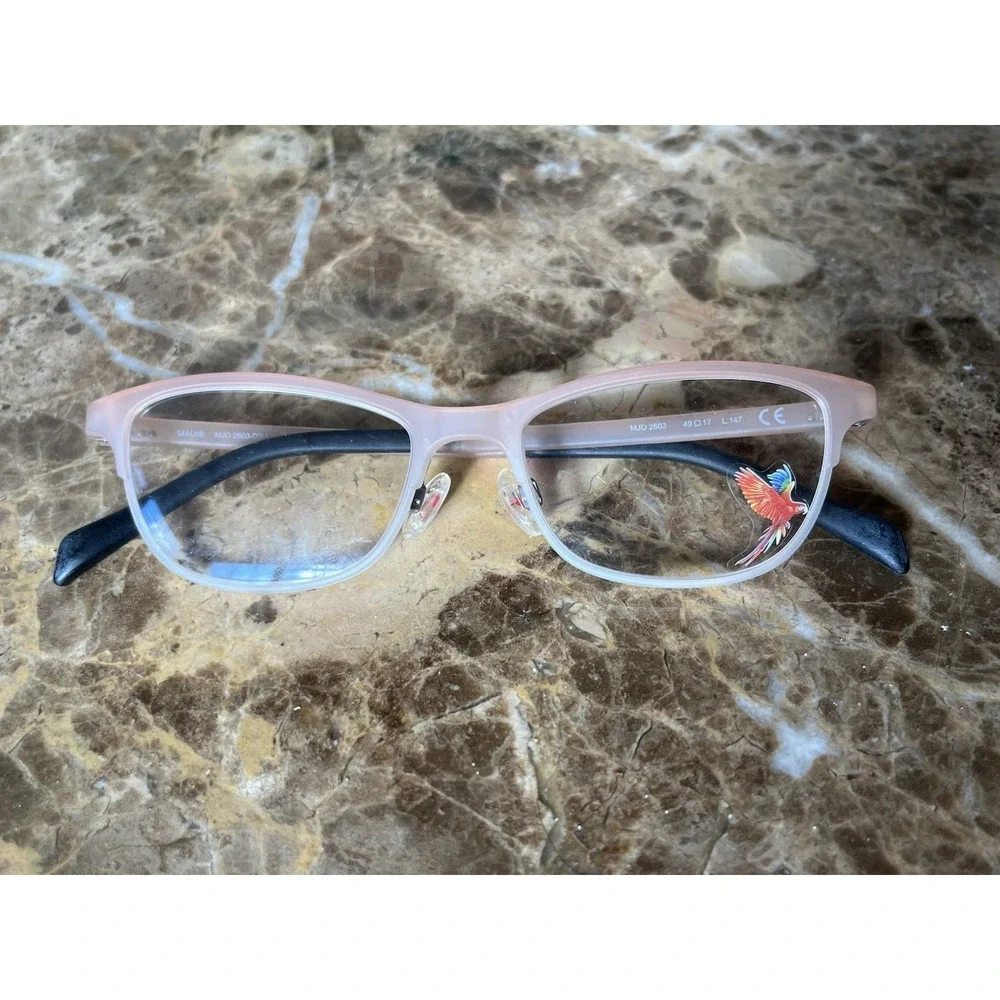 Maui Jim MJO 2603-09M Eyeglasses Glasses Matte Pink Fade to‎ Crystal 49-17-147
